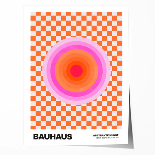 Poster bauhaus abstrakte kunst - poster,