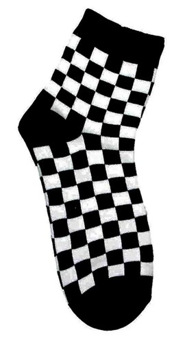 Socken karo kariert schwarz - socken,