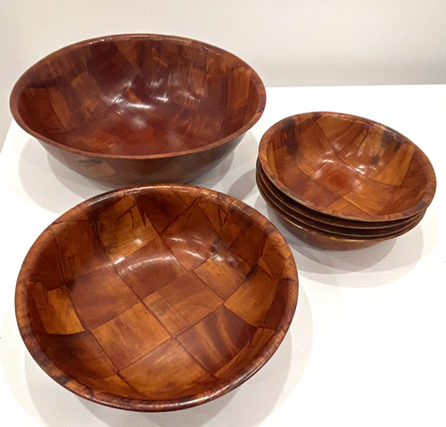 Holzschüssel set rund - holzschüssel, 6