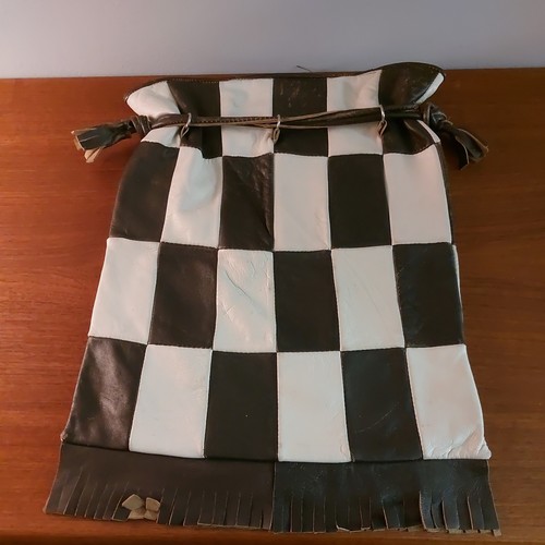 Vintage leder handtasche - vintage,