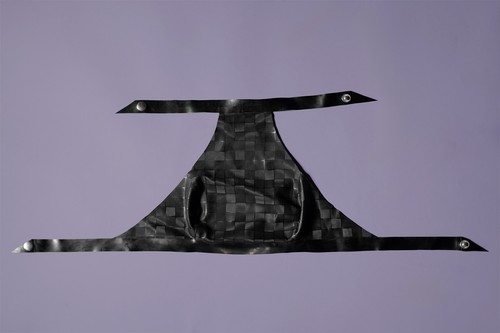 Echtes latex top - latex, neckholder