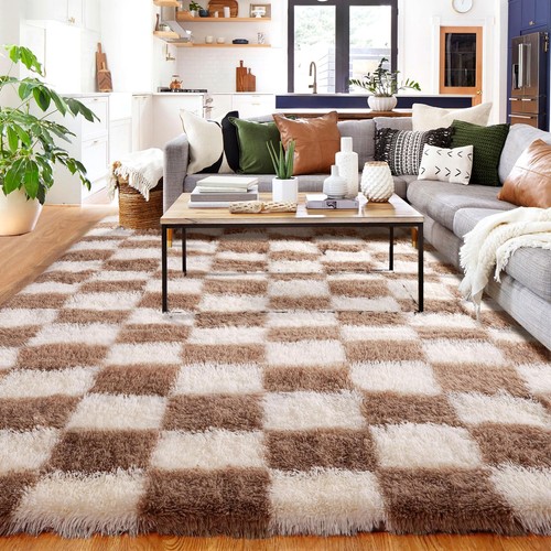 Teppich kariert wohnzimmer - teppich,