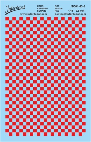 Schachbrettmuster 5 mm - 1/43, 3,5