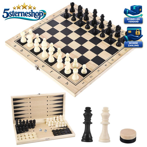 Schachspiel 1 klappbar - schachspiel,